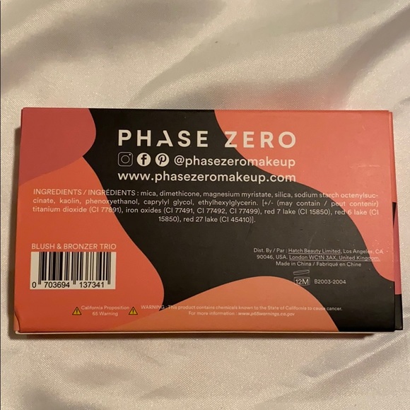 PHASE ZERO MAKEUP Blusher and Bronzer Trio - Picture 3 of 3